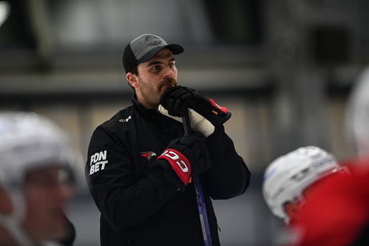 Тренировка «Авангарда» в Хоккейной Академии