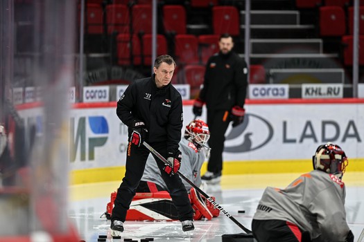 Раскатка «Авангарда» перед матчем с «Ак Барсом»