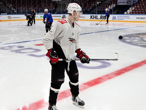 Тренировка «Авангарда» перед шестым матчем серии с «Металлургом»