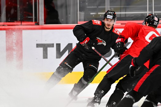 Раскатка «Авангарда» перед матчем с «Салаватом Юлаевым»