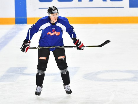 Раскатка "Авангарда" перед матчем с ХК "Сочи"