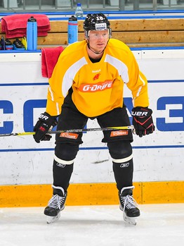 Тренировка "Авангарда" на льду "Арены Омск"