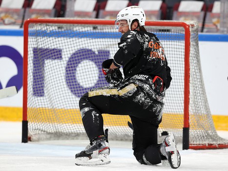 Раскатка «Авангарда» перед матчем в Магнитогорске