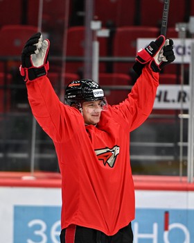 Раскатка «Авангарда» перед матчем с «Салаватом Юлаевым»