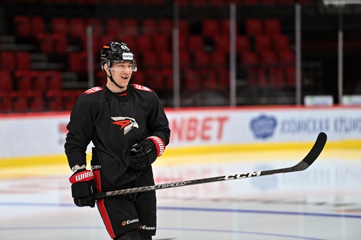 Раскатка «Авангарда» перед матчем с московским «Динамо»