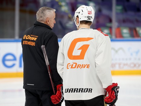 Раскатка «Авангарда» перед первым матчем серии с «Ак Барсом»