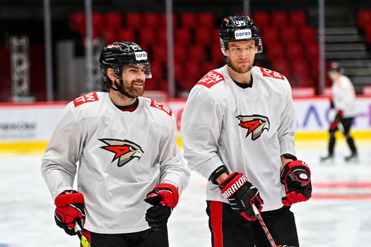 Раскатка «Авангарда» перед матчем с ХК «Сочи»