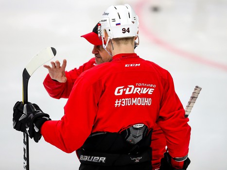 Раскатка «Авангарда» перед четвертым матчем серии с «Ак Барсом»