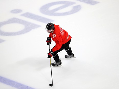 Раскатка «Авангарда» перед матчем с «Металлургом»