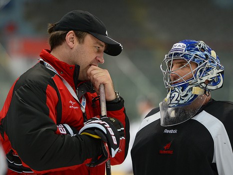 Раскатка "Авангарда" перед матчем с "Ак Барсом" 14 октября 2013