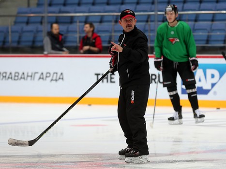 Раскатка «Авангарда» перед матчем со «Спартаком»