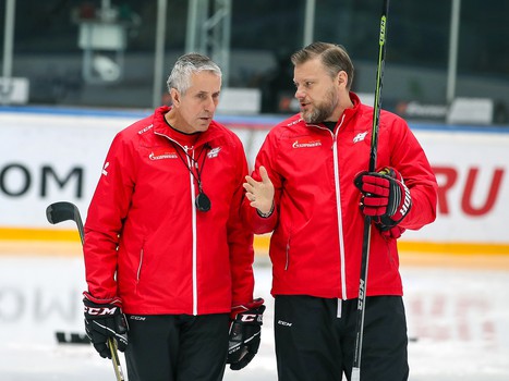 Раскатка «Авангарда» перед матчем с «Торпедо»