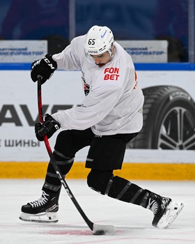 Тренировка «Авангарда» перед матчем в Тольятти