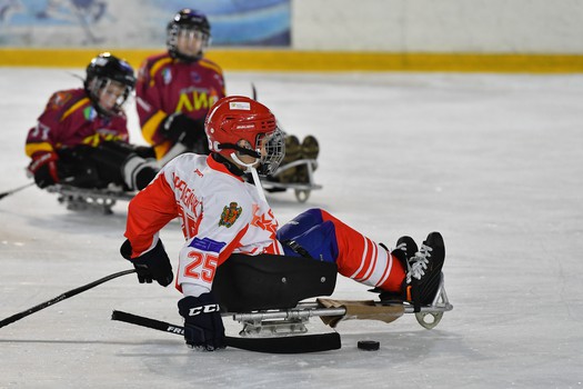 Турнир по следж-хоккею в Омске, день 1