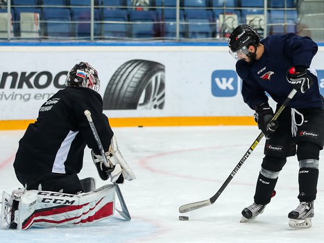 Раскатка «Авангарда» перед матчем с «Магниткой»