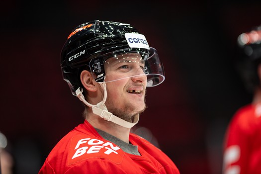 Раскатка «Авангарда» перед матчем с «Металлургом»