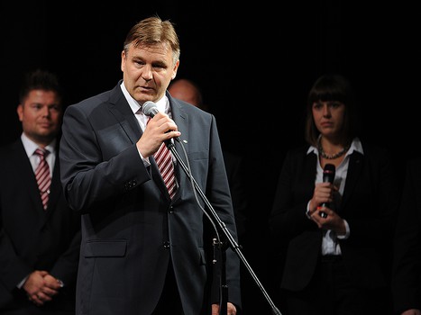 Презентация игроков и тренеров хоккейной команды "Авангард" перед сезоном КХЛ-2014/15