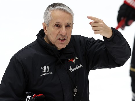 Раскатка «Авангарда» перед матчем в Хабаровске