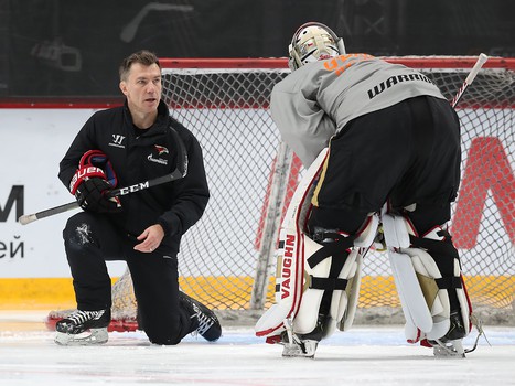 Раскатка «Авангарда» перед матчем с «Адмиралом»