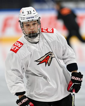 Раскатка «Авангарда» перед матчем в Уфе