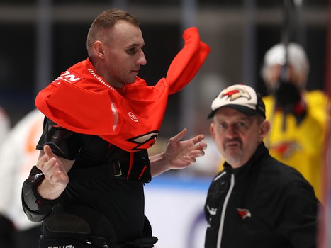 Тренировка «Авангарда» перед матчем во Владивостоке