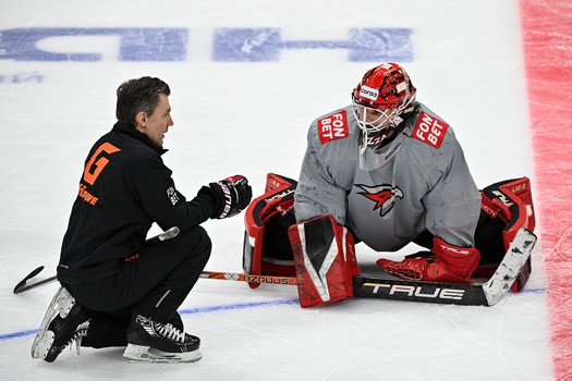 Раскатка «Авангарда» перед матчем с ЦСКА