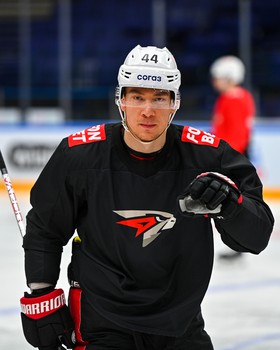 Тренировка «Авангарда» перед матчем в Казани