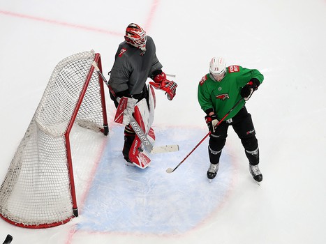 Тренировка «Авангарда» во время паузы в чемпионате