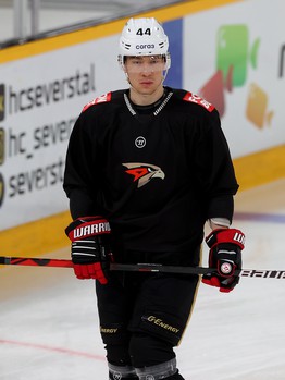 Раскатка «Авангарда» перед матчем в Череповце