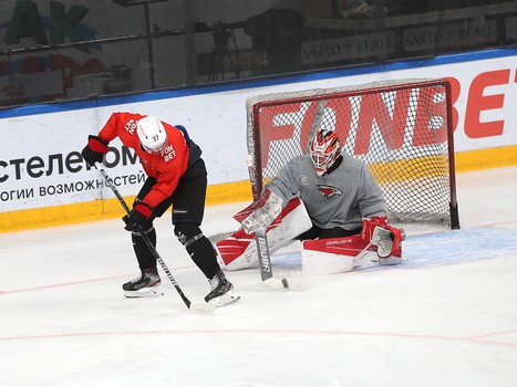 Раскатка «Авангарда» перед вторым матчем серии с «Ак Барсом»