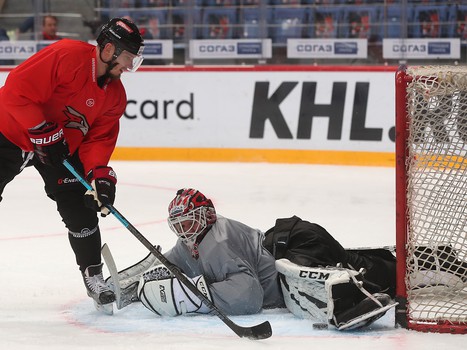 Раскатка «Авангарда» перед матчем с «Амуром»