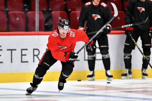 Раскатка «Авангарда» перед матчем с «Нефтехимиком»