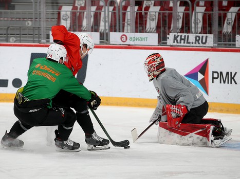 Раскатка «Авангарда» перед выездным матчем с «Трактором»