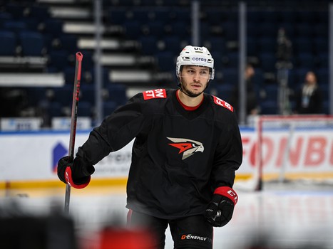 Раскатка «Авангарда» перед выездным матчем с московским «Динамо»