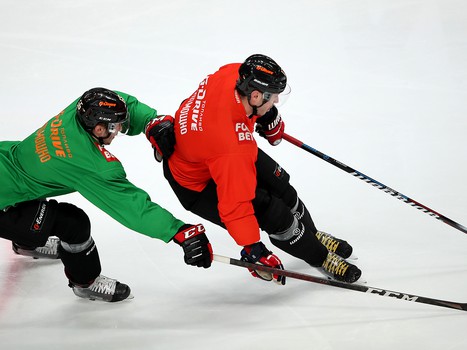 Раскатка «Авангарда» перед матчем с «Локомотивом»