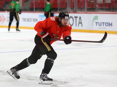 Раскатка «Авангарда» перед матчем с ХК «Сочи»