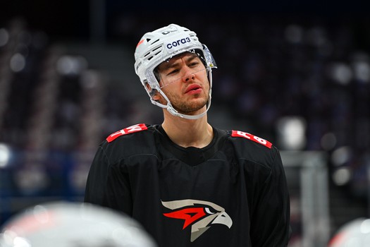 Раскатка «Авангарда» перед матчем в Магнитогорске