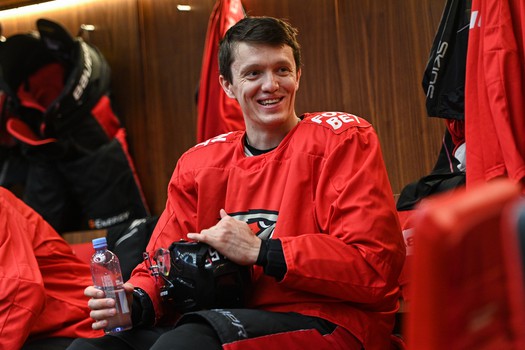 Первая ледовая тренировка «Авангарда»