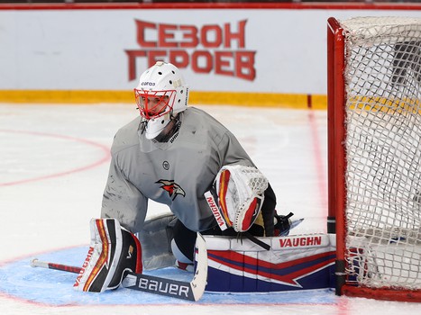 Раскатка «Авангарда» перед матчем с «Локомотивом»