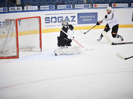 Раскатка "Авангарда" перед выездным матчем против "Слована"