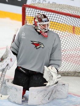 Раскатка «Авангарда» перед матчем с «Автомобилистом»