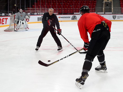 Раскатка «Авангарда» перед матчем с «Амуром»