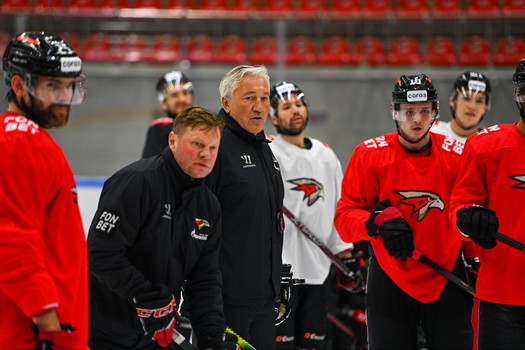 Первая тренировка «Авангарда» под руководством Михаила Кравеца