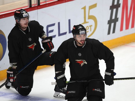 Раскатка «Авангарда» перед матчем с «Трактором»