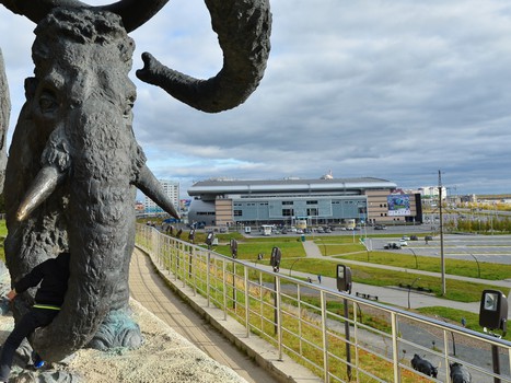 Тренировка "Авангарда" в Ханты-Мансийске