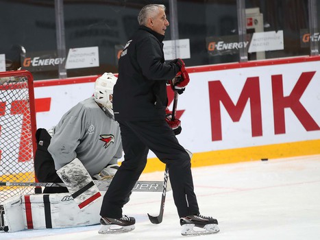 Раскатка «Авангарда» перед матчем с «Салаватом Юлаевым»