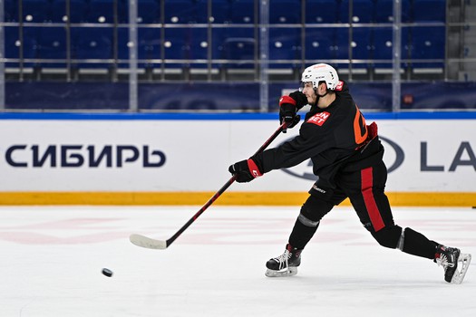 Раскатка «Авангарда» перед третьим матчем серии с «Сибирью» в Новосибирске