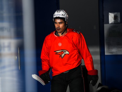 Тренировка «Авангарда» перед матчем в Новосибирске