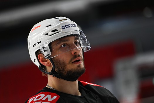 Тренировка «Авангарда» перед матчем в Екатеринбурге