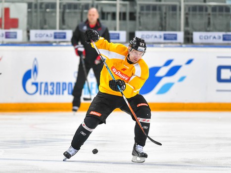 Раскатка "Авангарда" перед матчем с ЦСКА